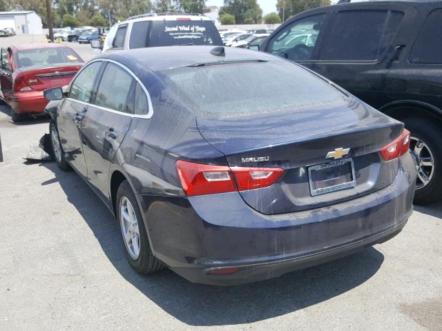 1G1ZB5ST0HF198411 - 2017 CHEVROLET MALIBU LS BLUE photo 3