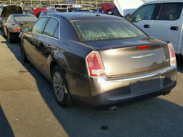 2C3CCAAGXDH588792 - 2013 CHRYSLER 300 GRAY photo 3