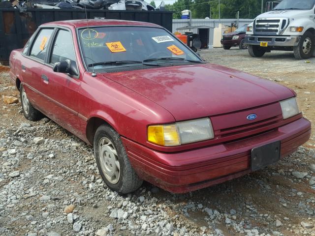 1FAPP36X4PK111154 - 1993 FORD TEMPO GL RED photo 1
