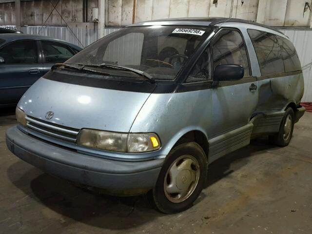 JT3AC12R8M0017149 - 1991 TOYOTA PREVIA LE BLUE photo 2