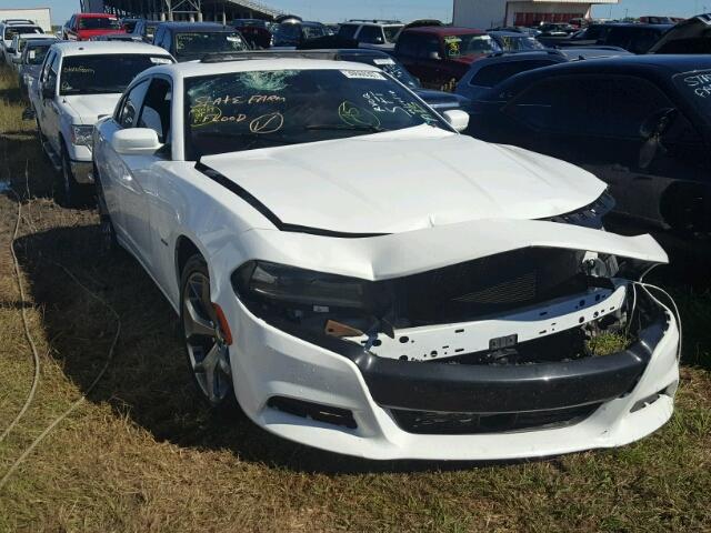 2C3CDXCTXFH784664 - 2015 DODGE CHARGER R/ WHITE photo 1