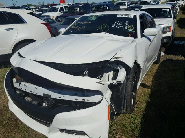 2C3CDXCTXFH784664 - 2015 DODGE CHARGER R/ WHITE photo 2