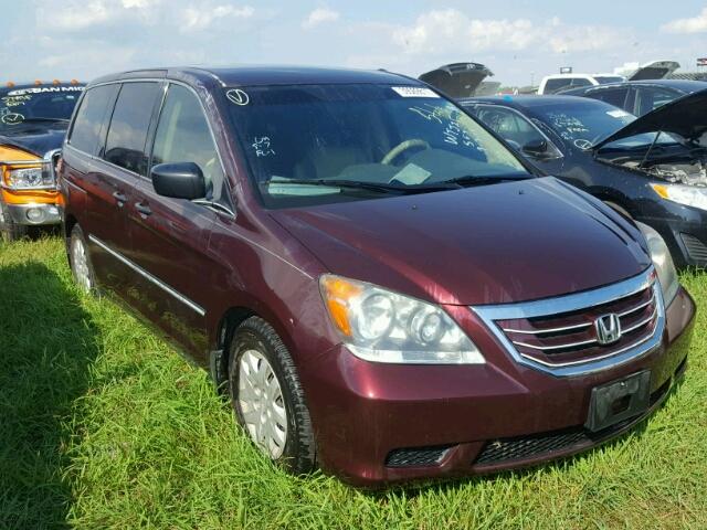 5FNRL3H22AB040184 - 2010 HONDA ODYSSEY MAROON photo 1