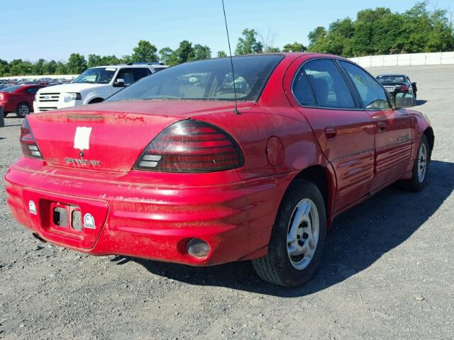 1G2NE52T7XC551356 - 1999 PONTIAC GRAND AM S Qırmızı foto 4