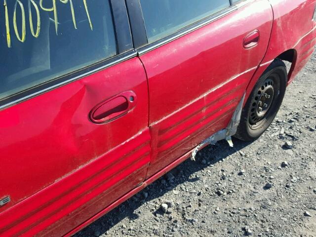 1G2NE52T7XC551356 - 1999 PONTIAC GRAND AM S Qırmızı foto 9