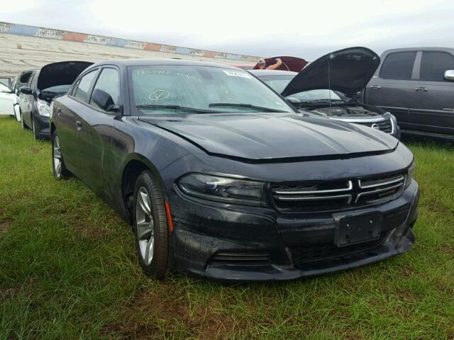 2C3CDXBG6FH925881 - 2015 DODGE CHARGER SE BLACK photo 1