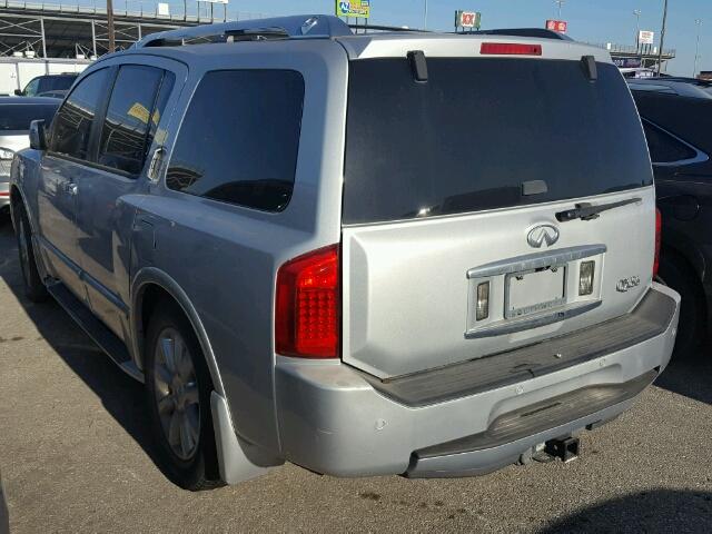 5N3AA08D48N902838 - 2008 INFINITI QX56 SILVER photo 3