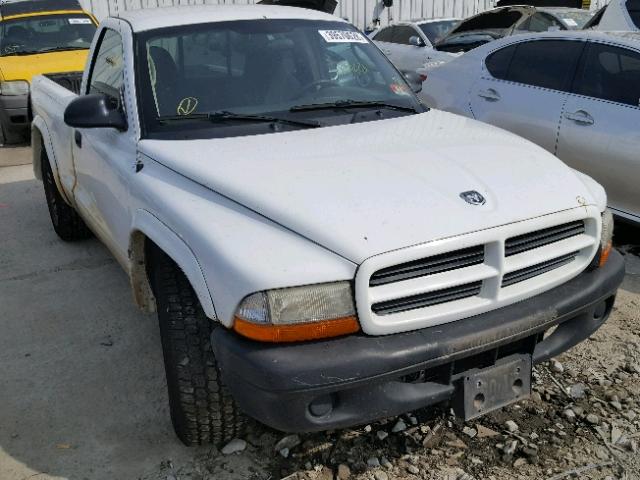 1D7FL16X03S326889 - 2003 DODGE DAKOTA SXT WHITE photo 1