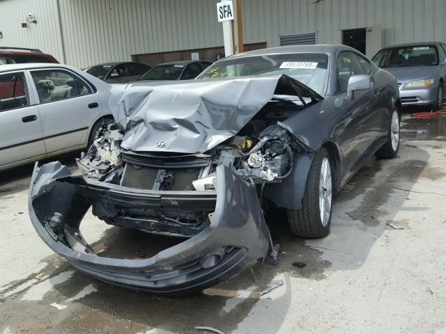 KMHHN66F67U243426 - 2007 HYUNDAI TIBURON GT GRAY photo 2