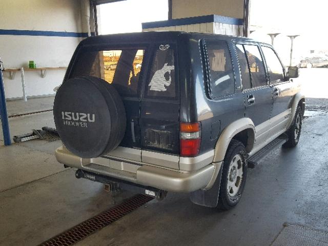 JACDJ58VXT7910311 - 1996 ISUZU TROOPER S BLACK photo 4