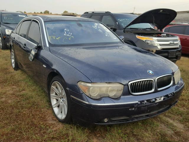 WBAGN63484DS49417 - 2004 BMW 745 LI BLUE photo 1