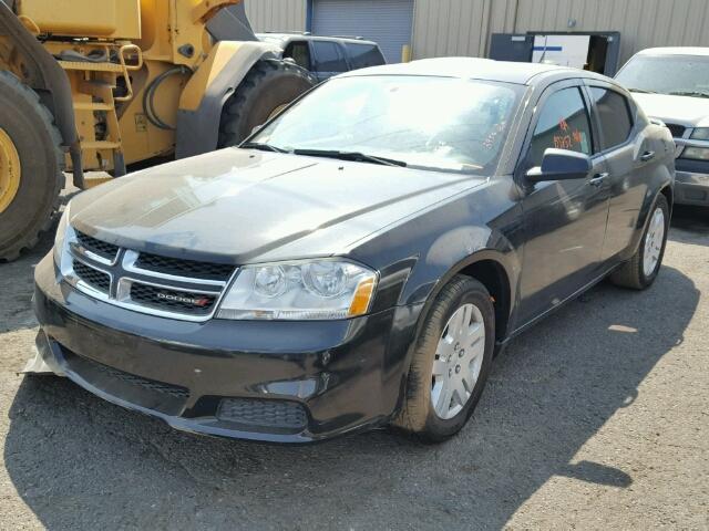 1C3CDZAB0DN589571 - 2013 DODGE AVENGER SE BLACK photo 2