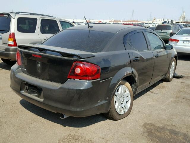 1C3CDZAB0DN589571 - 2013 DODGE AVENGER SE BLACK photo 4