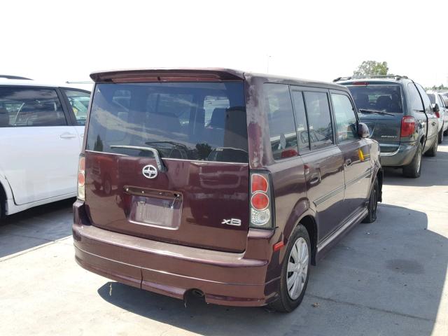 JTLKT324450193928 - 2005 SCION XB PURPLE photo 4