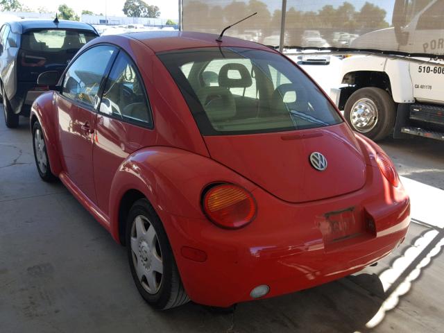 3VWCC21C6XM467937 - 1999 VOLKSWAGEN NEW BEETLE 红色 照片 3