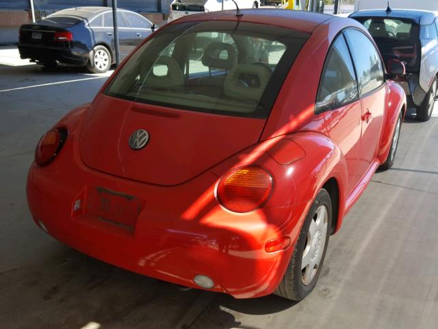 3VWCC21C6XM467937 - 1999 VOLKSWAGEN NEW BEETLE 红色 照片 4