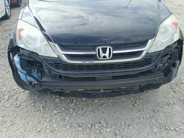 5J6RE4H32AL091622 - 2010 HONDA CR-V LX BLACK photo 9