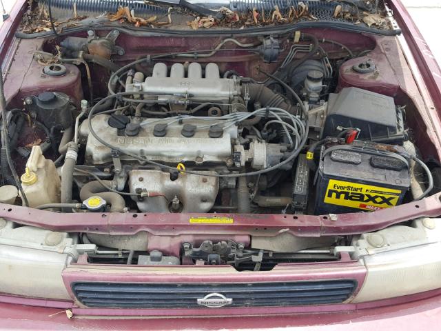 1N4EB32H9RC752642 - 1994 NISSAN SENTRA E MAROON photo 7