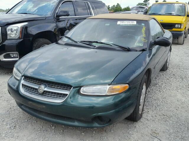 3C3EL45H2WT268700 - 1998 CHRYSLER SEBRING JX GREEN photo 2