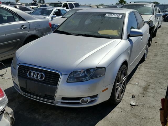 WAUAF78E37A050162 - 2007 AUDI A4 2 SILVER photo 2