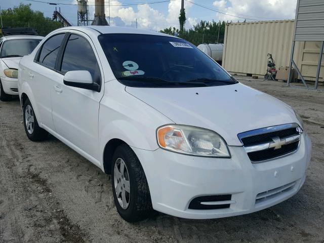 KL1TD5DE7AB091513 - 2010 CHEVROLET AVEO LS WHITE photo 1