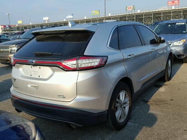 2FMPK4J99GBB03936 - 2016 FORD EDGE SEL SILVER photo 4