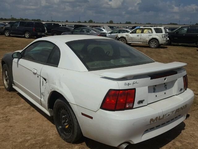 1FAFP42X13F410126 - 2003 FORD MUSTANG GT WHITE photo 3