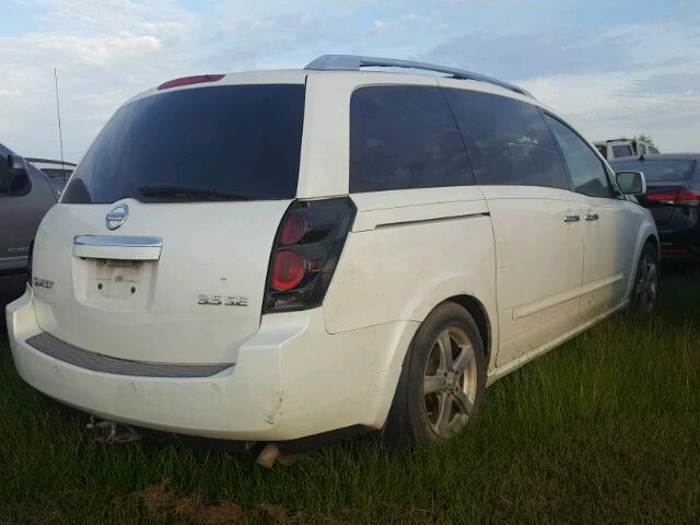 5N1BV28U97N120269 - 2007 NISSAN QUEST WHITE photo 4