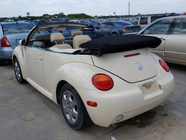 3VWCM21Y44M300612 - 2004 VOLKSWAGEN NEW BEETLE 奶油色 照片 3