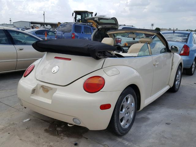 3VWCM21Y44M300612 - 2004 VOLKSWAGEN NEW BEETLE 奶油色 照片 4
