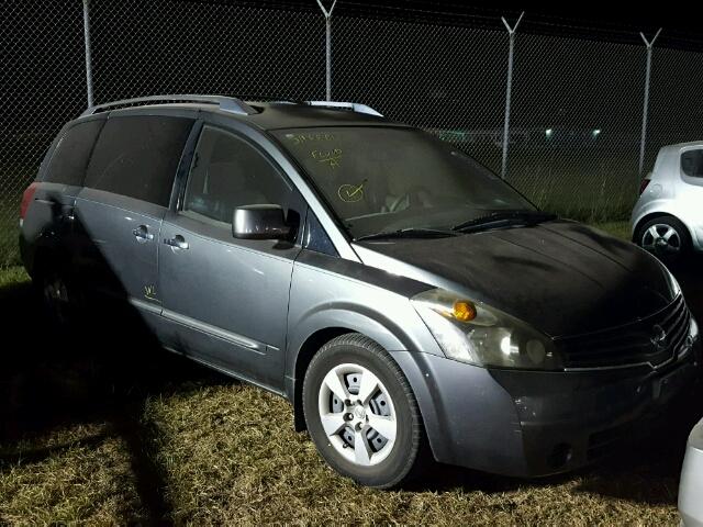 5N1BV28U38N111164 - 2008 NISSAN QUEST S GRAY photo 1