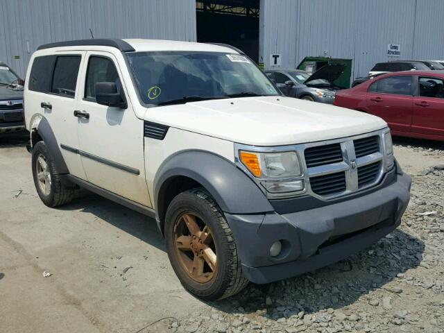 1D8GU28K17W720663 - 2007 DODGE NITRO SXT WHITE photo 1