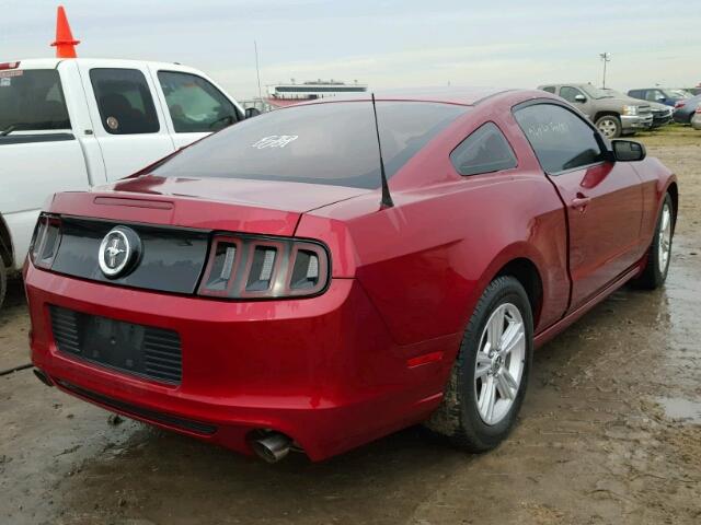 1ZVBP8AM2E5320142 - 2014 FORD MUSTANG RED photo 4