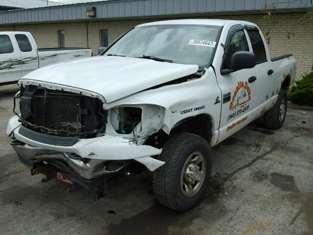 1D7KS28C27J565356 - 2007 DODGE RAM 2500 S WHITE photo 2