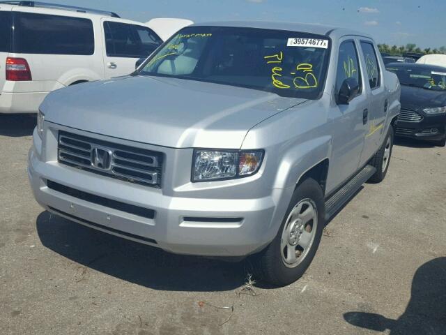 2HJYK16267H517641 - 2007 HONDA RIDGELINE SILVER photo 2