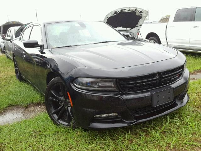 2C3CDXHG6GH312605 - 2016 DODGE CHARGER BLACK photo 1