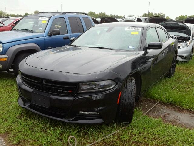 2C3CDXHG6GH312605 - 2016 DODGE CHARGER BLACK photo 2