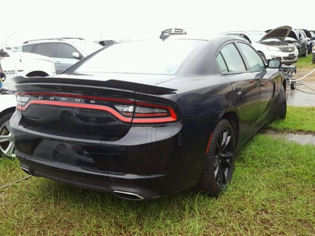 2C3CDXHG6GH312605 - 2016 DODGE CHARGER BLACK photo 4