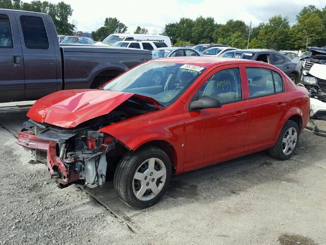 1G1AK55FX77225190 - 2007 CHEVROLET COBALT RED photo 9