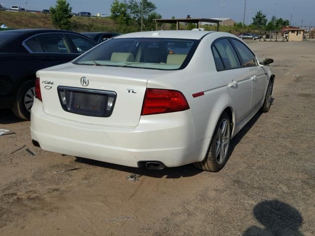 19UUA66255A051359 - 2005 ACURA TL WHITE photo 4