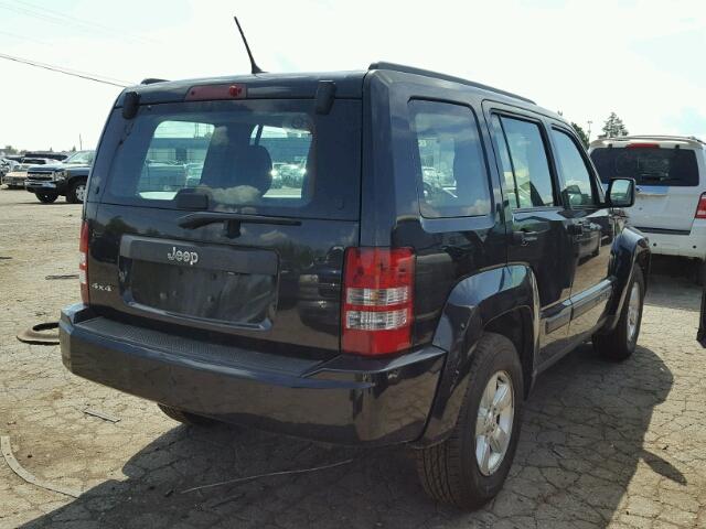 1C4PJMAK5CW218598 - 2012 JEEP LIBERTY SP BLACK photo 4