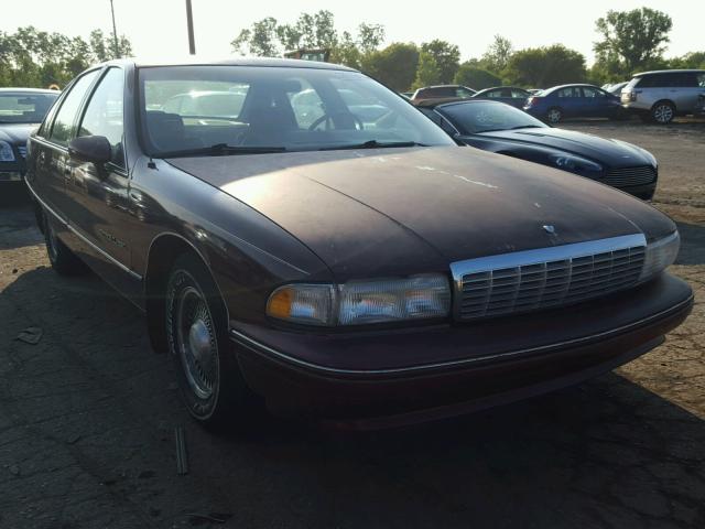 1G1BN53EXNW100814 - 1992 CHEVROLET CAPRICE CL BURGUNDY photo 1