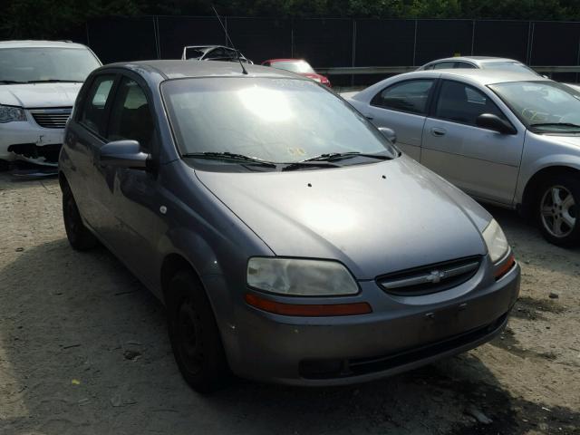 KL1TD66676B599466 - 2006 CHEVROLET AVEO BASE Күміс фото 1