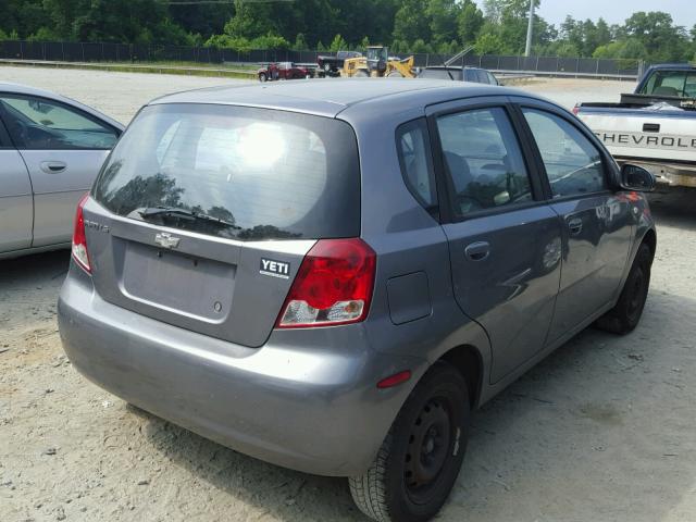 KL1TD66676B599466 - 2006 CHEVROLET AVEO BASE Күміс фото 4