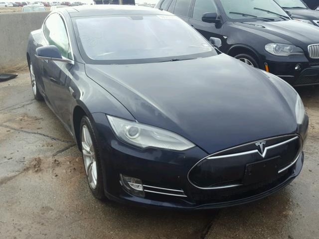 5YJSA1CN1DFP18344 - 2013 TESLA MODEL S BLUE photo 1