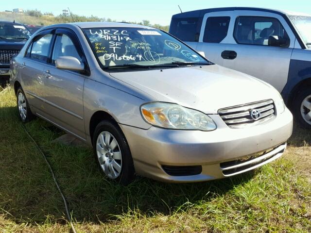 1NXBR32E83Z096669 - 2003 TOYOTA COROLLA CE TAN photo 1