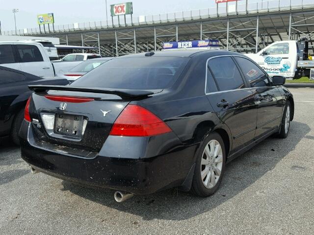 1HGCM66817A007157 - 2007 HONDA ACCORD EX BLACK photo 4