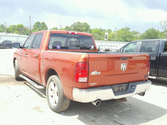 1D3HB13T59S701294 - 2009 DODGE RAM 1500 ORANGE photo 3