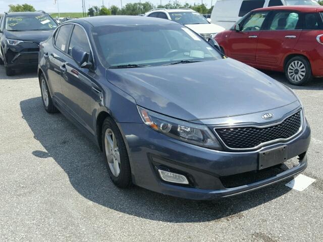 5XXGM4A7XFG418000 - 2015 KIA OPTIMA LX BLUE photo 1