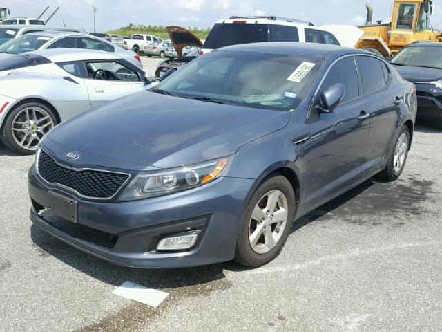 5XXGM4A7XFG418000 - 2015 KIA OPTIMA LX BLUE photo 2